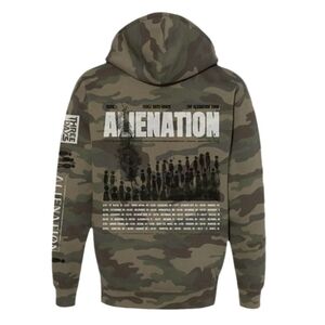 Three Days Grace Camo Concert Hoodie size 2XL Official Concert Merchandise
